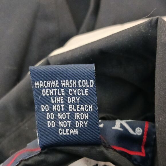 Sope Creek Mens L Black Hooded Jacket Full Zip Pockets Outdoor Hiking Raincoat - Picture 8 of 9